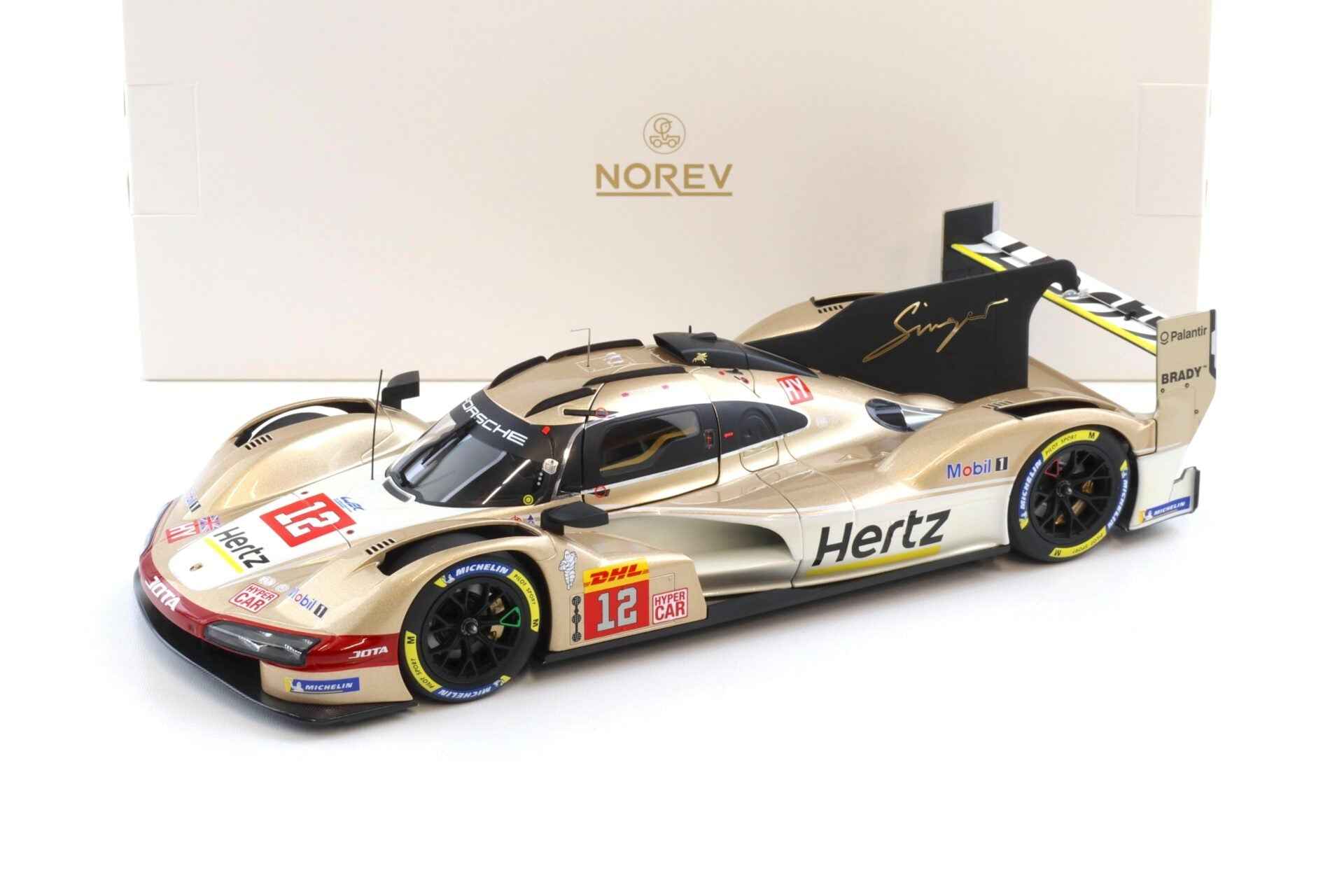 Norev Porsche 963 #38 Hertz Team Jota Lone Star IMSA 2024 Spa 6Hrs Winner Gold 1:18 Cartsfy Inc.