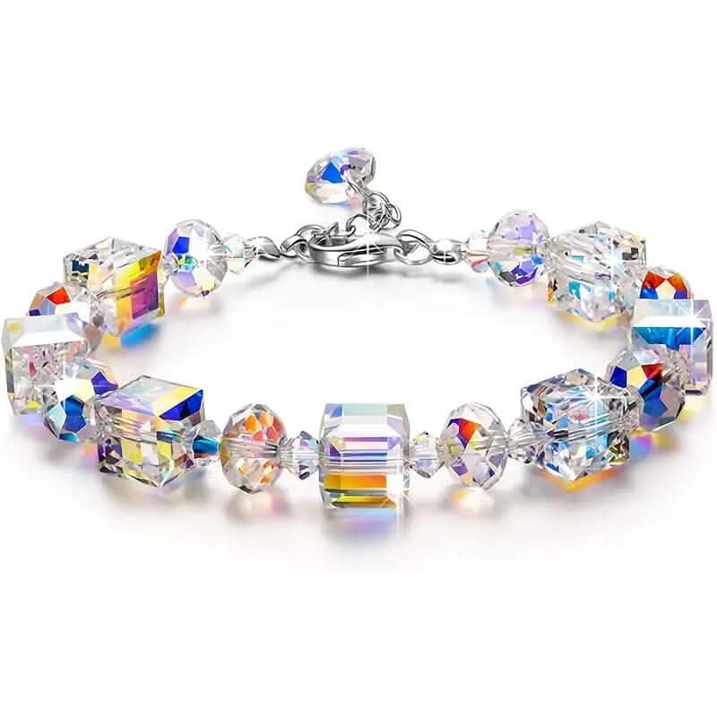 Northern Lights Artificial Crystal Bracelet 7"+ 2" Extension Chain Cartsfy Inc.
