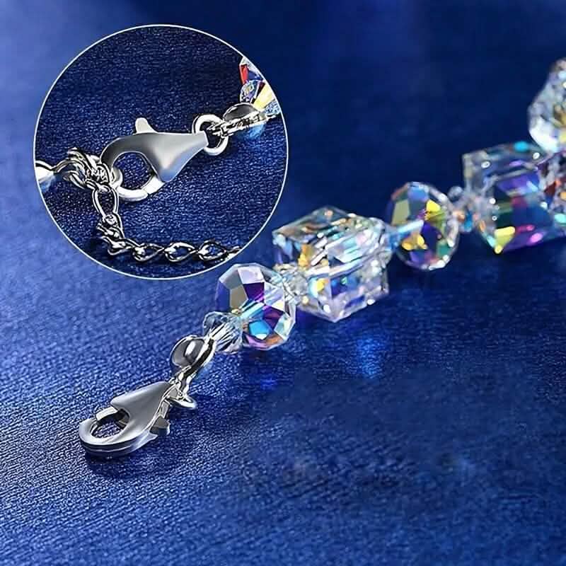 Northern Lights Artificial Crystal Bracelet 7"+ 2" Extension Chain Cartsfy Inc.