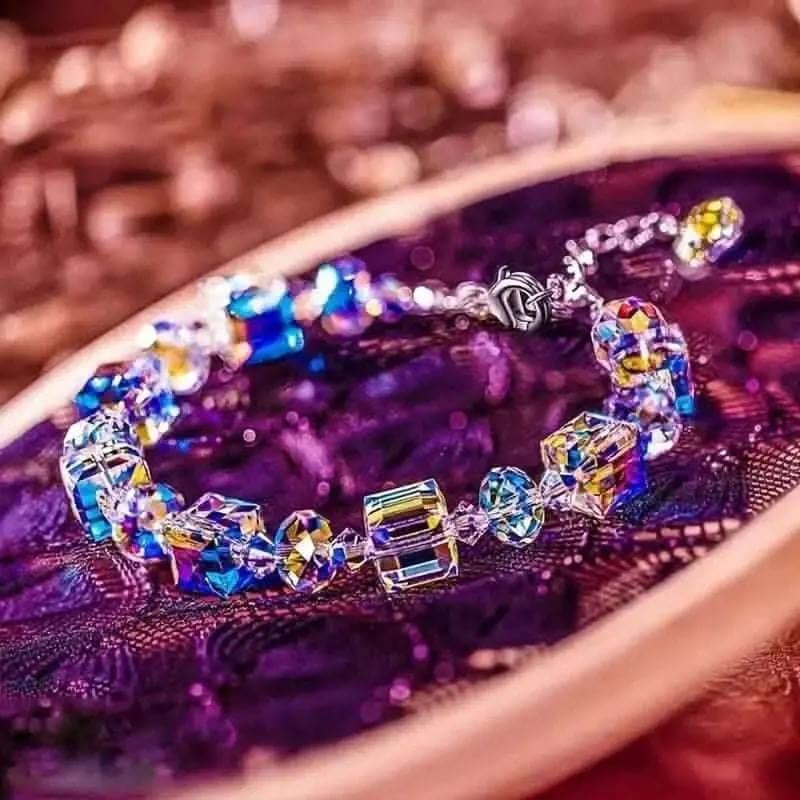 Northern Lights Artificial Crystal Bracelet 7"+ 2" Extension Chain DailySale Default Title Default Title-