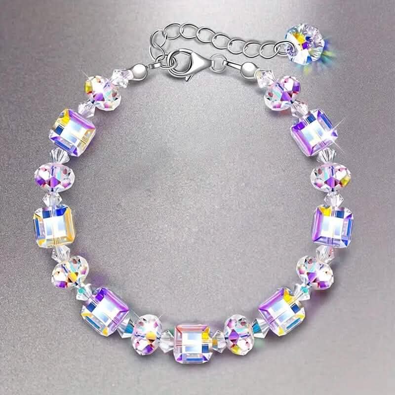 Northern Lights Artificial Crystal Bracelet 7"+ 2" Extension Chain - Cartsfy Inc.