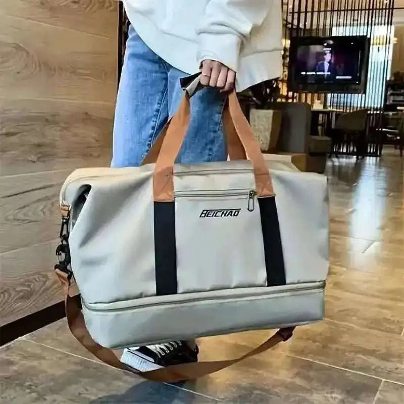 Nylon Duffel Bag for Travel – Large Capacity, Foldable, Shoe Compartment – Men & Women Cartsfy Inc.