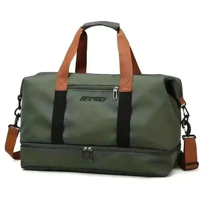 Nylon Duffel Bag for Travel – Large Capacity, Foldable, Shoe Compartment – Men & Women Cartsfy Inc.