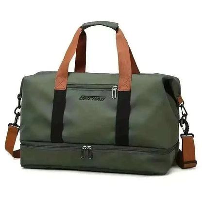 Nylon Duffel Bag for Travel – Large Capacity, Foldable, Shoe Compartment – Men & Women Cartsfy Inc.