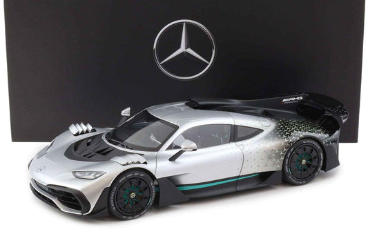 NZG 2023 Mercedes Benz One AMG (C298) Hightech Silver 1:12 DEALER EDITION