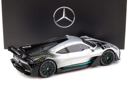 NZG 2023 Mercedes Benz One AMG (C298) Hightech Silver 1:12 DEALER EDITION Cartsfy Inc.