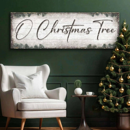 O Christmas Tree, Wood Christmas Sign Tailored Canvases 12x36 inch Medium Premium Gallery Wrapped 16x48 inch Large Premium Gallery Wrapped 20x60 inch Extra Large Premium Gallery Wrapped 12x36 inch Medium Premium Gallery Wrapped-16x48 inch Large Premium Gallery Wrapped-20x60 inch Extra Large Premium Gallery Wrapped-