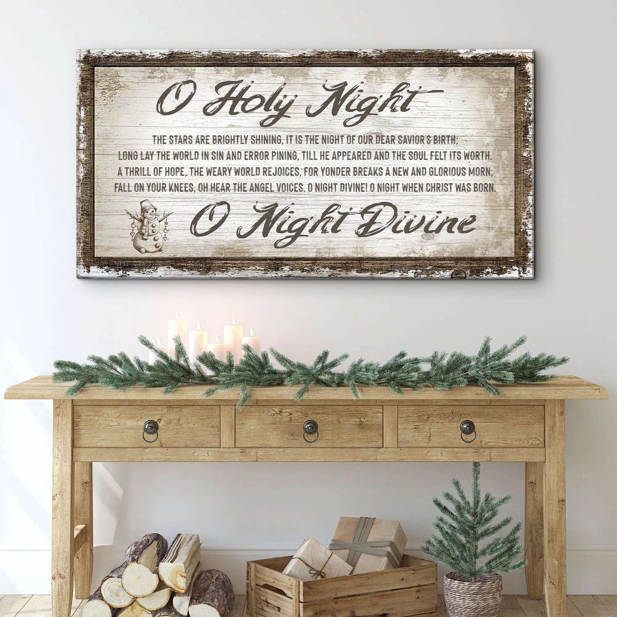 O Holy Night Christmas Sign Cartsfy Inc.