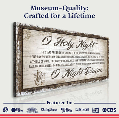 O Holy Night Christmas Sign Cartsfy Inc.