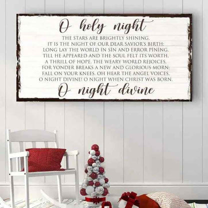 O Holy Night Christmas Sign II