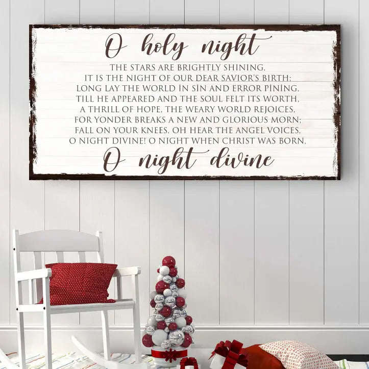 O Holy Night Christmas Sign II Cartsfy Inc.