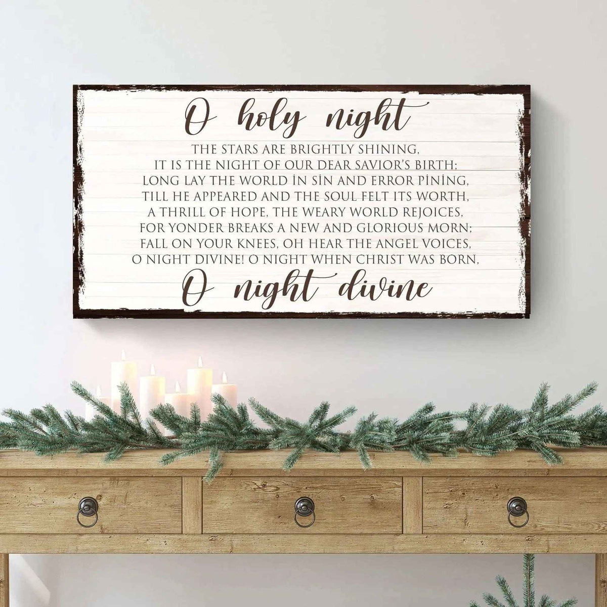 O Holy Night Christmas Sign II