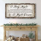 O Holy Night Christmas Sign Tailored Canvases 20x10 inch Medium Premium Gallery Wrapped 48x24 inch Large Premium Gallery Wrapped 60x30 inch Extra Large Premium Gallery Wrapped 20x10 inch Medium Premium Gallery Wrapped-48x24 inch Large Premium Gallery Wrapped-60x30 inch Extra Large Premium Gallery Wrapped-