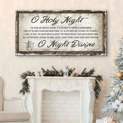 O Holy Night Christmas Sign Cartsfy Inc.