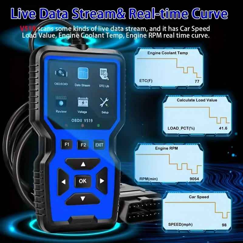 OBD2 Engine Diagnostic Tool – Universal Code Reader (Blue) - Cartsfy Inc.
