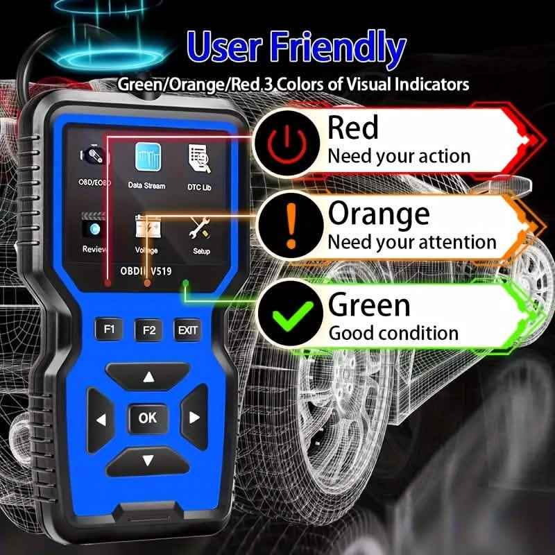 OBD2 Engine Diagnostic Tool – Universal Code Reader (Blue) - Cartsfy Inc.