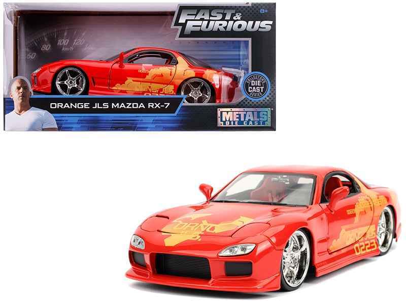 Orange Julius' Mazda RX-7 "Fast & Furious" Movie 1/24 Diecast Model Car by Jada Miniature Motors Default Title Default Title-