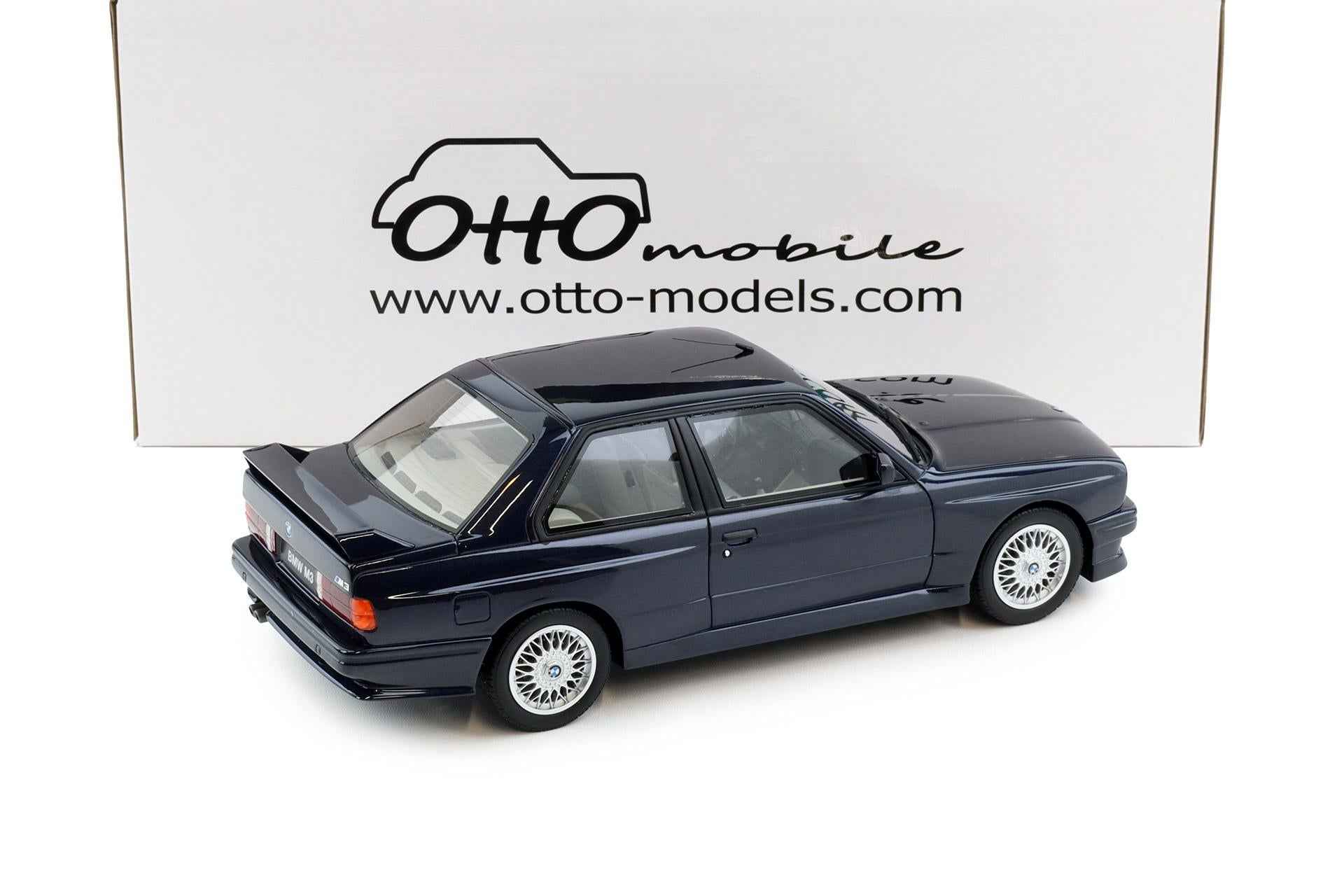 Otto 1988 BMW M3 E30 Europameister Macau Blue Metallic 1:18 Cartsfy Inc.