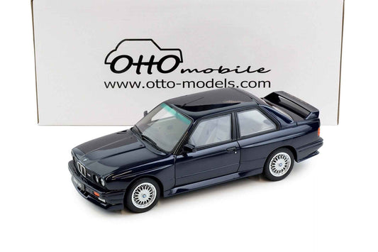 Otto 1988 BMW M3 E30 Europameister Macau Blue Metallic 1:18 Cartsfy Inc.