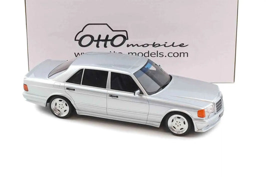 Otto 1989 Mercedes-Benz 560 6.0L SEL AMG W126 Brilliant Silver 1:18 STM Diecast Default Title Default Title-