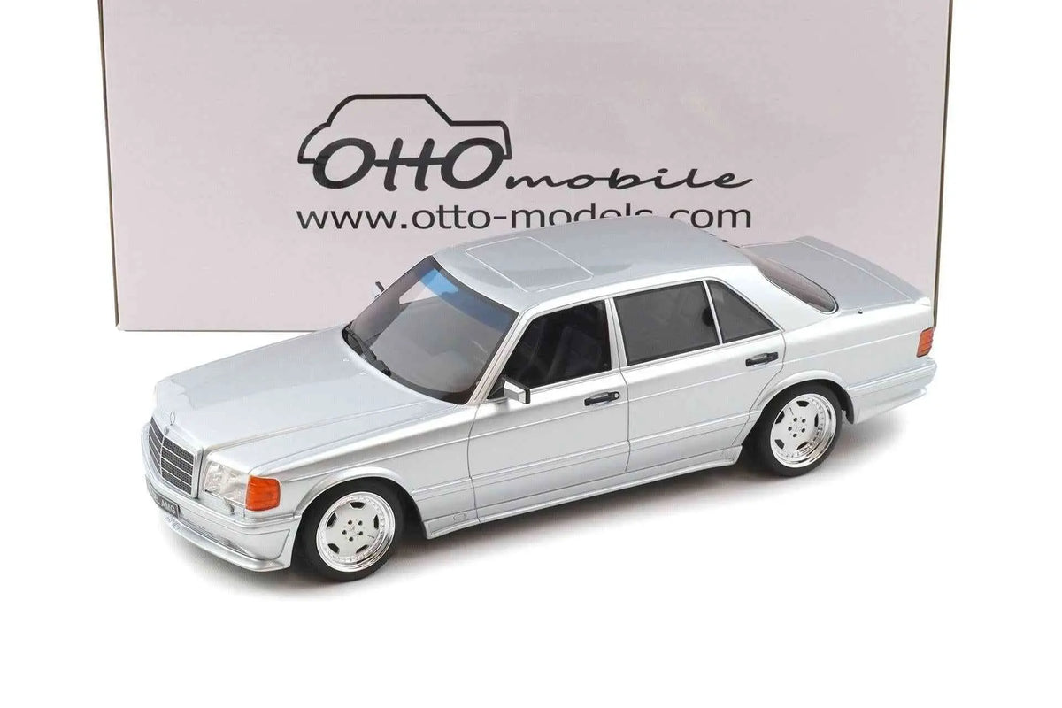 Otto 1989 Mercedes-Benz 560 6.0L SEL AMG W126 Brilliant Silver 1:18 Cartsfy Inc.