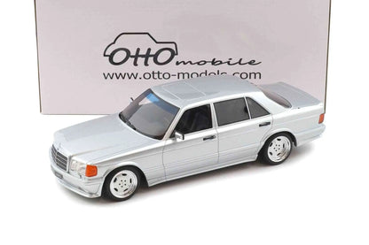 Otto 1989 Mercedes-Benz 560 6.0L SEL AMG W126 Brilliant Silver 1:18 Cartsfy Inc.