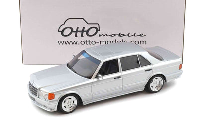 Otto 1989 Mercedes-Benz 560 6.0L SEL AMG W126 Brilliant Silver 1:18 STM Diecast Default Title Default Title-
