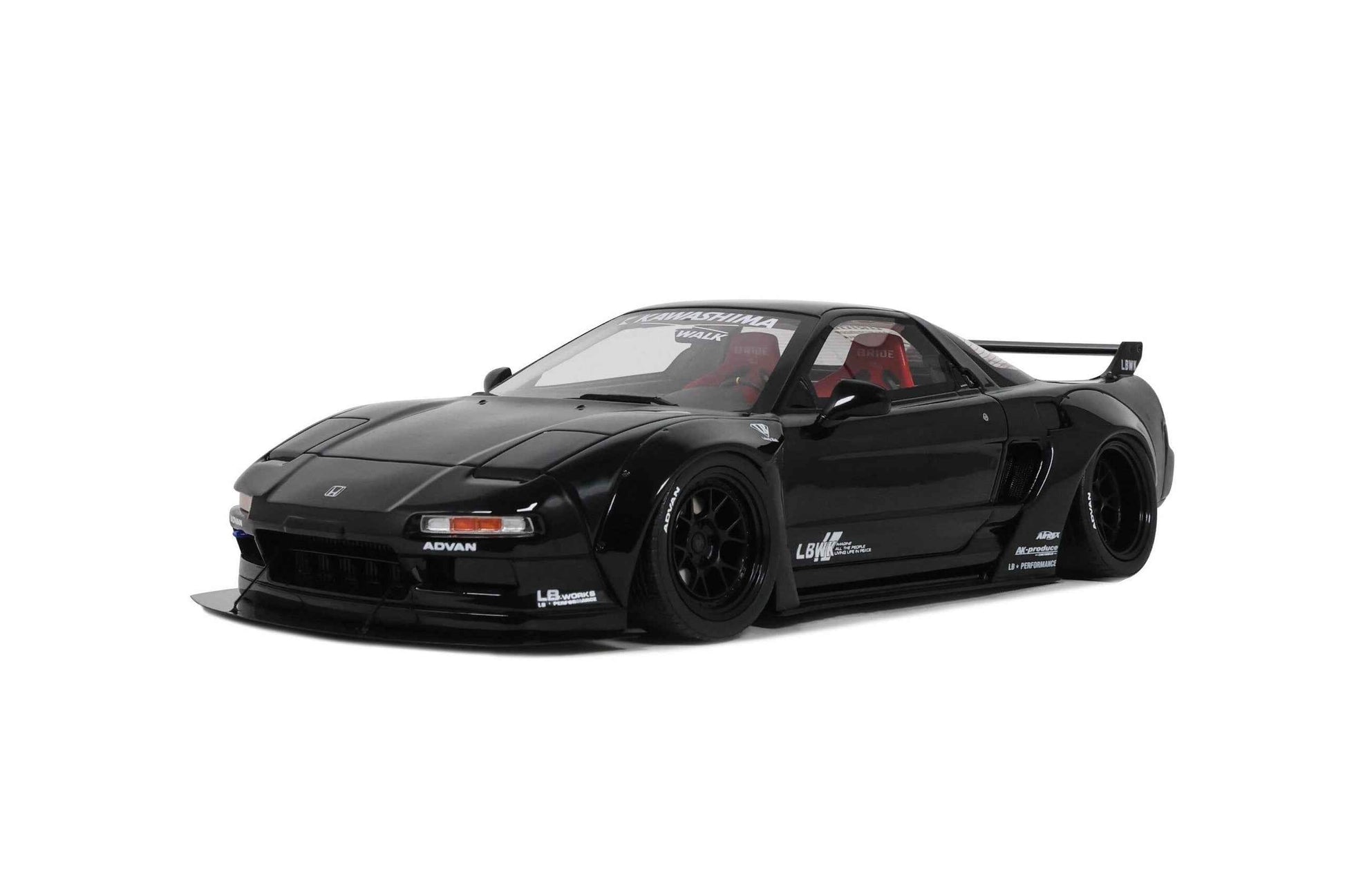 Otto 1991 Honda NSX NA1 LB-Works (Liberty Walk) 2020 Black 1:18 STM Diecast Default Title Default Title-