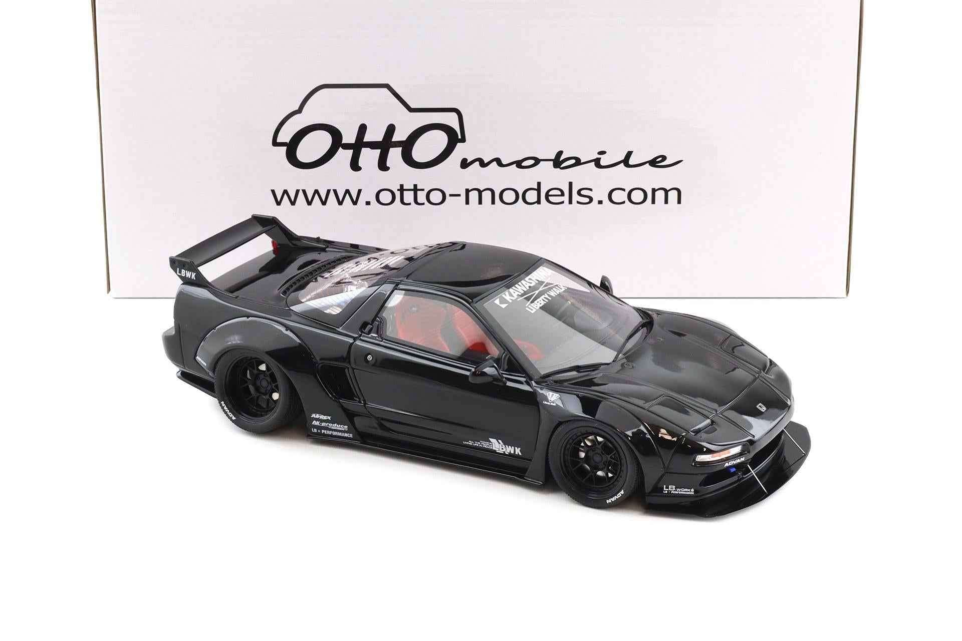 Otto 1991 Honda NSX NA1 LB-Works (Liberty Walk) 2020 Black 1:18 STM Diecast Default Title Default Title-