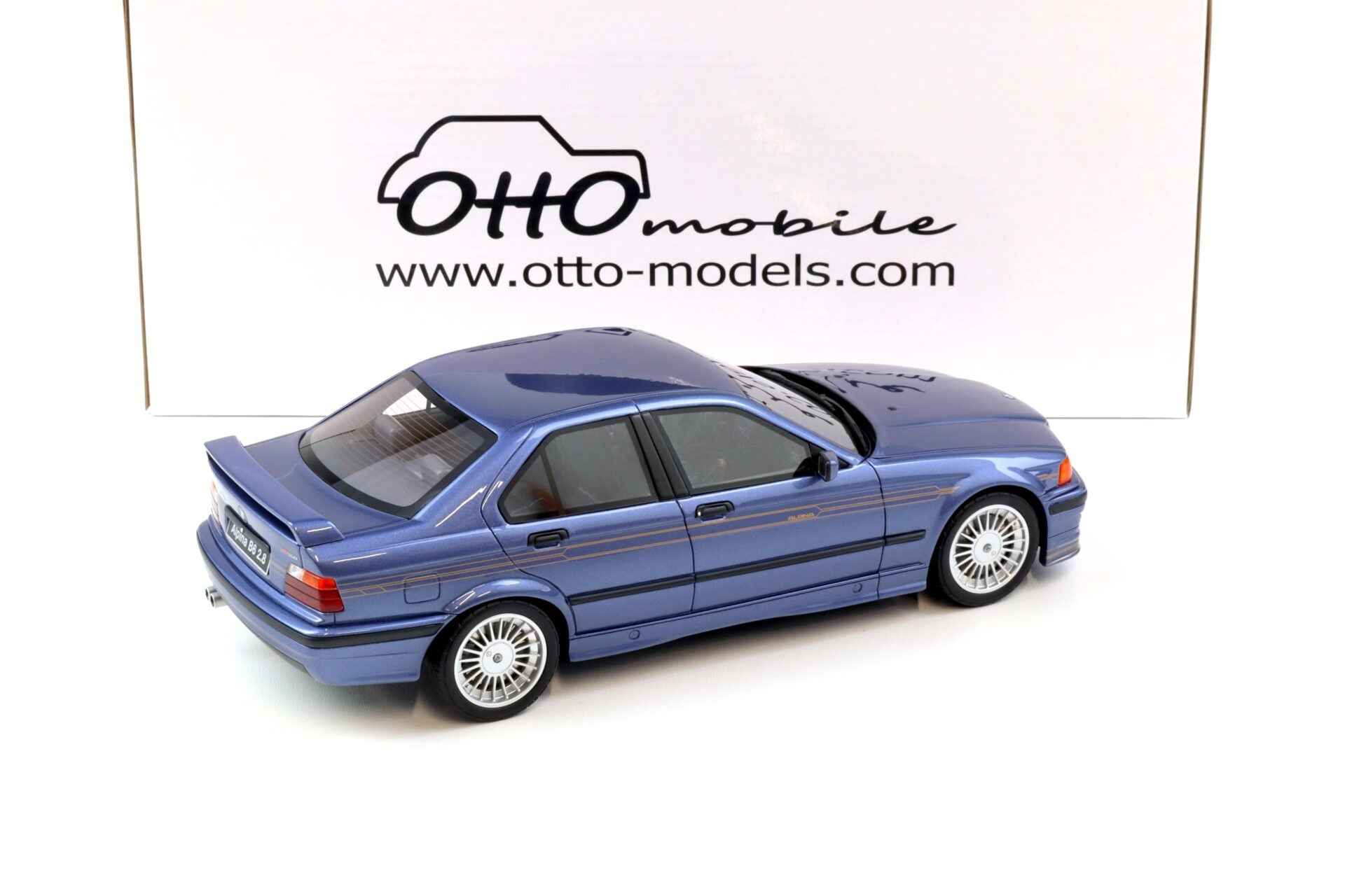 Otto 1992 BMW Alpina B6 2.8 (E36) Alpina Blue Metallic 1:18 Cartsfy Inc.