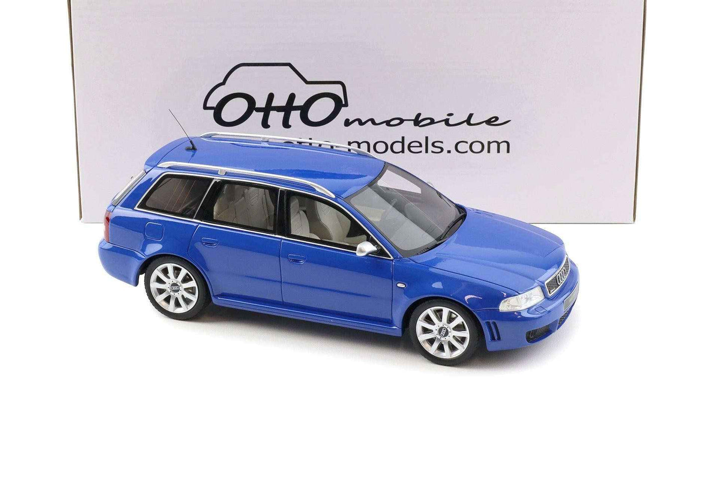 Otto 2000 Audi RS4 Avant B5 2.7L V6 Biturbo Nogaro Blue 1:18 Cartsfy Inc.
