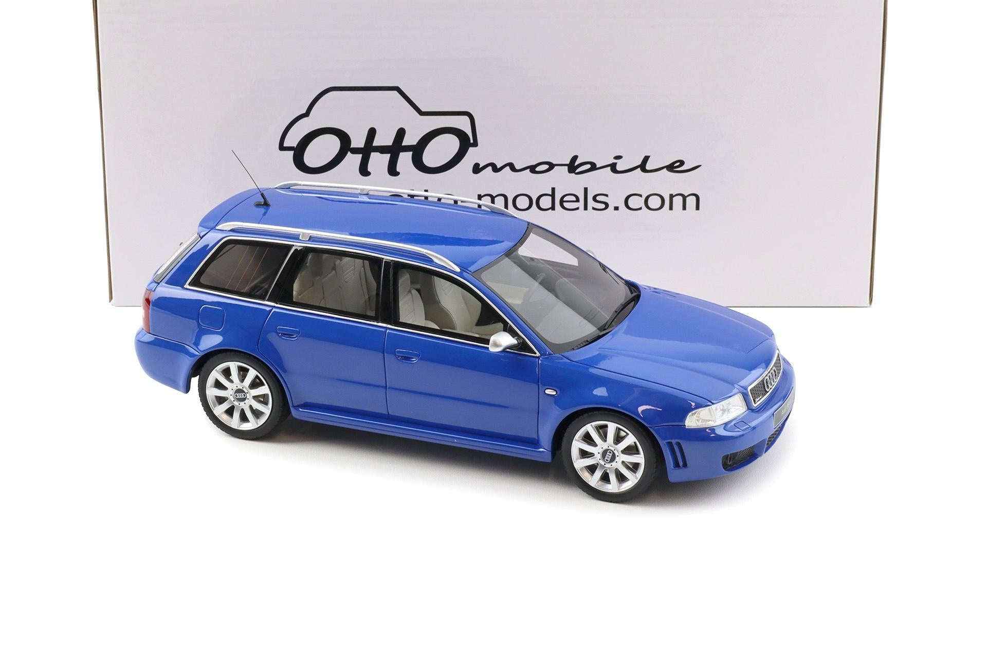 Otto 2000 Audi RS4 Avant B5 2.7L V6 Biturbo Nogaro Blue 1:18 Cartsfy Inc.