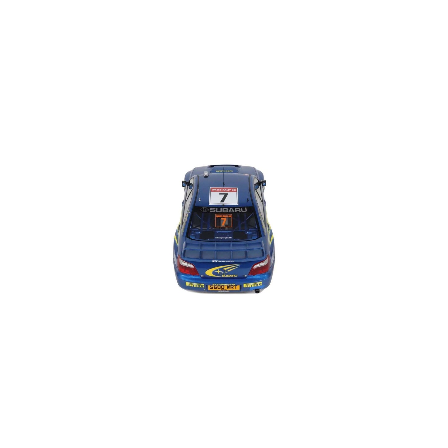 Otto 2003 Subaru Impreza WRC S9 #7 Winner Wales Rallye 2003 Blue 1:12 STM Diecast Default Title Default Title-