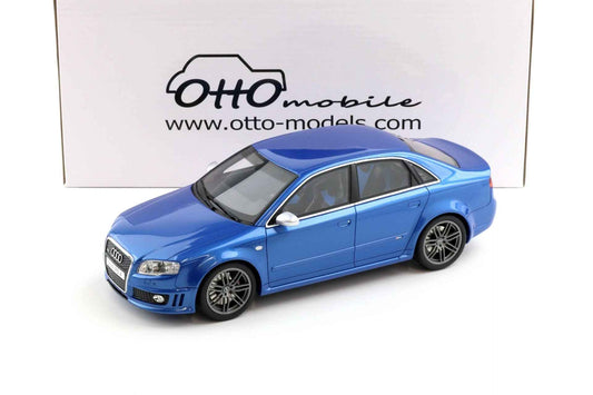 Otto 2007 Audi RS4 Sedan B7 4.2L V8 FSI Sprint Blue 1:18 Cartsfy Inc.