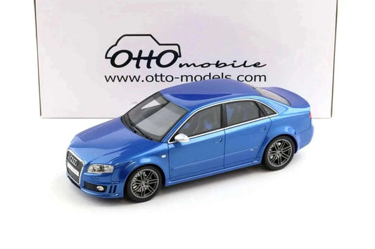 Otto 2007 Audi RS4 Sedan B7 4.2L V8 FSI Sprint Blue 1:18 Cartsfy Inc.
