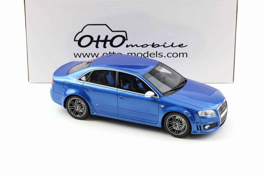 Otto 2007 Audi RS4 Sedan B7 4.2L V8 FSI Sprint Blue 1:18 Cartsfy Inc.