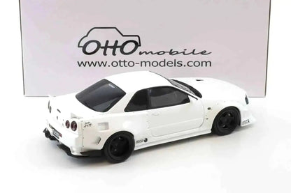 Otto 2019 Nissan Skyline GT-R R34 KRC Body Kit Pearl White QX1 1:18 Cartsfy Inc.