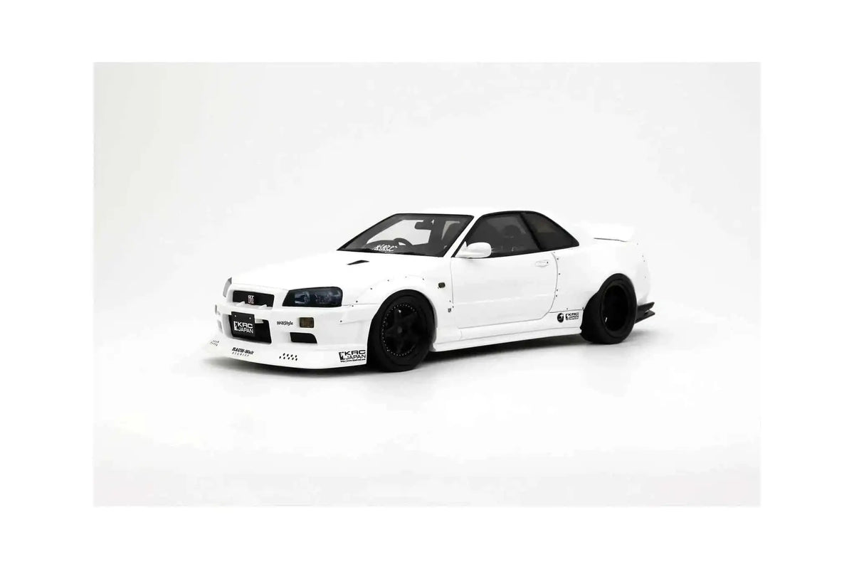 Otto 2019 Nissan Skyline GT-R R34 KRC Body Kit Pearl White QX1 1:18 Cartsfy Inc.