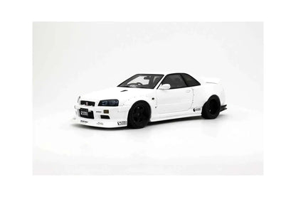 Otto 2019 Nissan Skyline GT-R R34 KRC Body Kit Pearl White QX1 1:18 Cartsfy Inc.