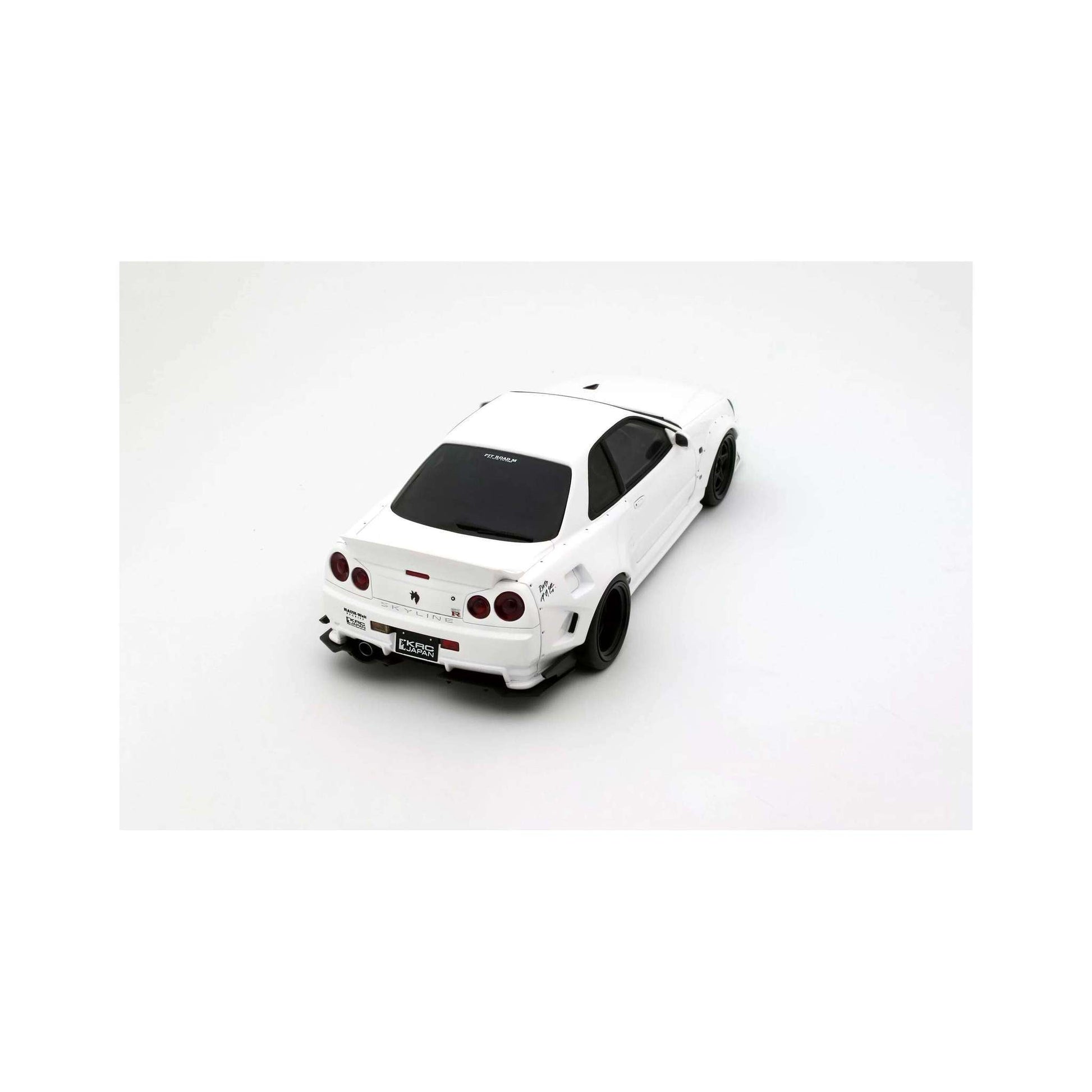 Otto 2019 Nissan Skyline GT-R R34 KRC Body Kit Pearl White QX1 1:18 Cartsfy Inc.