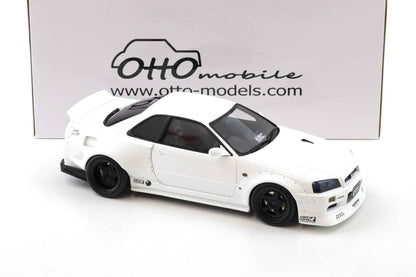 Otto 2019 Nissan Skyline GT-R R34 KRC Body Kit Pearl White QX1 1:18 Cartsfy Inc.