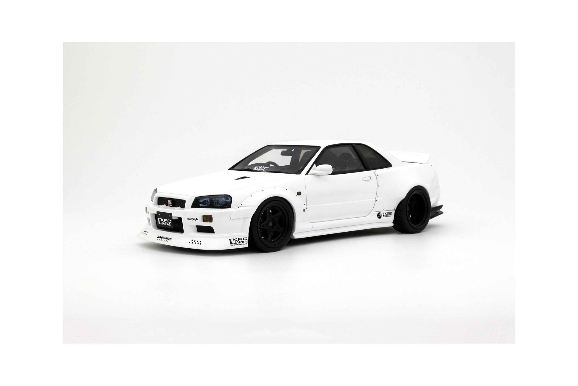 Otto 2019 Nissan Skyline GT-R R34 KRC Body Kit Pearl White QX1 1:18 Cartsfy Inc.