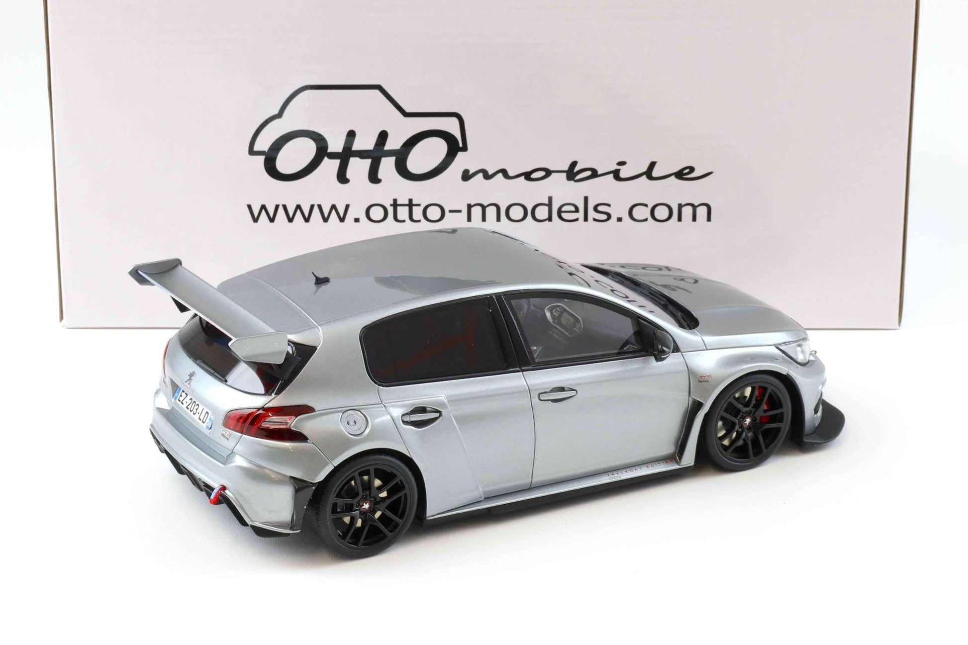 Otto 2020 Peugeot 308 RC by ByFactory Artense Grey 1:18 Cartsfy Inc.