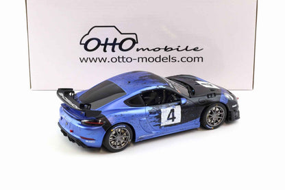 Otto 2021 Porsche 718 Cayman GT4 RS Clubsport #4 Blue & Black 1:18 Cartsfy Inc.
