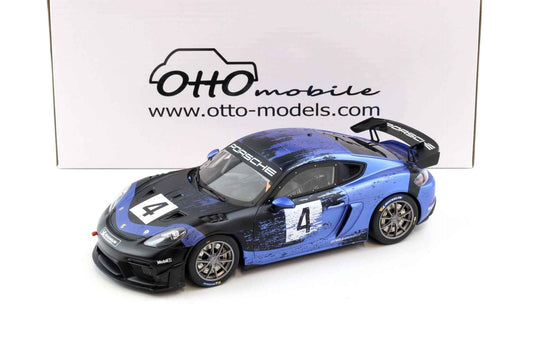 Otto 2021 Porsche 718 Cayman GT4 RS Clubsport #4 Blue & Black 1:18 Cartsfy Inc.