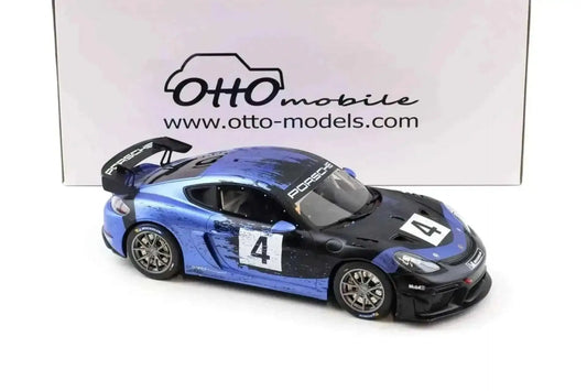 Otto 2021 Porsche 718 Cayman GT4 RS Clubsport #4 Blue & Black 1:18 Cartsfy Inc.