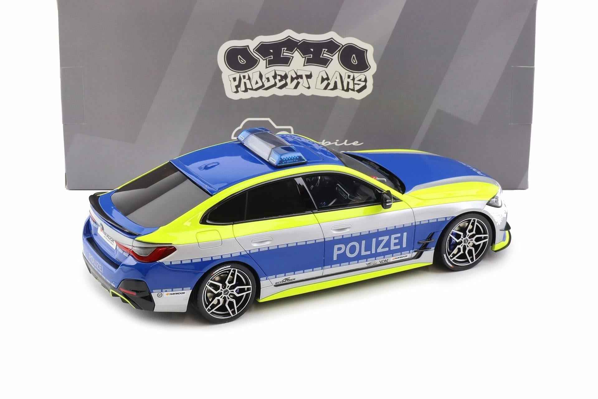 Otto 2022 BMW M4 (G82) AC Schnitzer ACS4 Polizei Blue Silver 1:18 Cartsfy Inc.