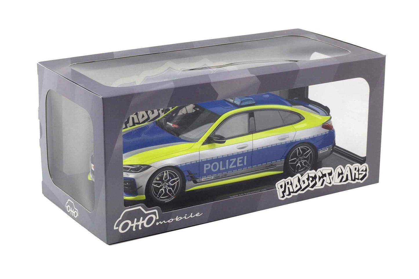 Otto 2022 BMW M4 (G82) AC Schnitzer ACS4 Polizei Blue Silver 1:18 Cartsfy Inc.