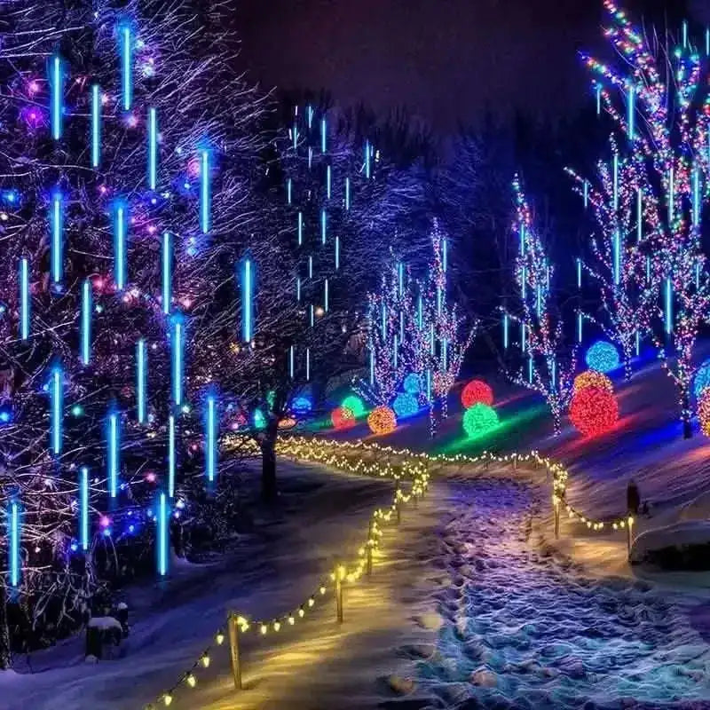 Outdoor Solar Meteor Christmas String Lights Cartsfy Inc.