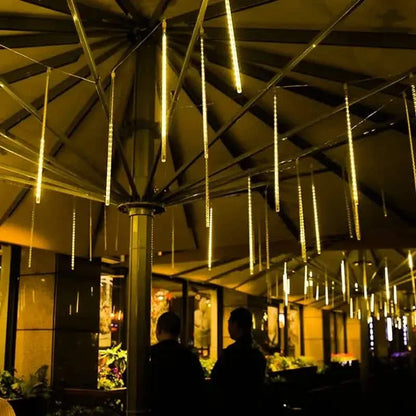Outdoor Solar Meteor Christmas String Lights